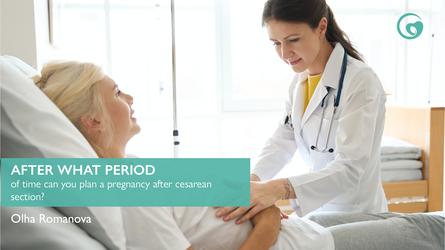 After what period of time can you plan a pregnancy after cesarean section?